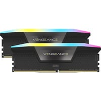 Corsair DIMM 32 GB DDR5-6000 (2x 16 GB) Dual-Kit, Arbeitsspeicher schwarz, CMH32GX5M2B6000C38, Vengeance RGB, INTEL XMP
