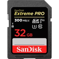SanDisk Extreme PRO 32 GB SDHC, Speicherkarte schwarz, UHS-II U3, Class 10, V90
