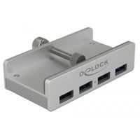 DeLOCK Externer USB 3.0 4 Port Hub mit Feststellschraube, USB-Hub
